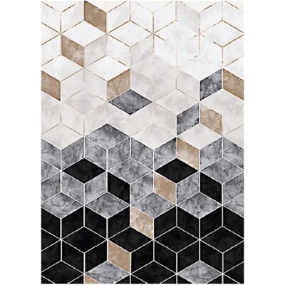 Tappeto da interno Mani Textile LUXE - Nero - 80x150cm - Antiscivolo Tappeto da interno Mani Textile LUXE - Nero - 80x150cm - Antiscivolo