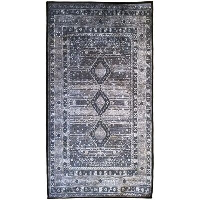 Alfombra de Mani Textile MAGHREB - Gris - Efecto desgastado vintage - 80x150cm - Alfombra de interior Alfombra de Mani Textile MAGHREB - Gris - Efecto desgastado vintage - 80x150cm - Alfombra de interior
