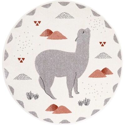 Tapis Enfant Rond en Polypropylène Gris de Nattiot - Décoration Chambre Enfant - Publicité Tapis Enfant Rond en Polypropylène Gris de Nattiot - Décoration Chambre Enfant - Publicité