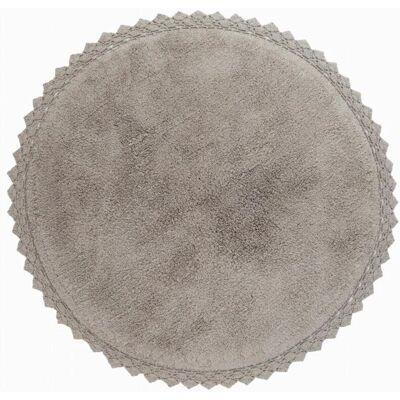 Tapis Enfant Gris Perla en Coton - Rond, 110cm - Sûr et Doux Tapis Enfant Gris Perla en Coton - Rond, 110cm - Sûr et Doux