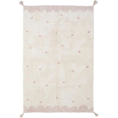 Tapis enfant Minna en coton Nattiot - Rose 100x150cm - Décoration chambre enfant Tapis enfant Minna en coton Nattiot - Rose 100x150cm - Décoration chambre enfant