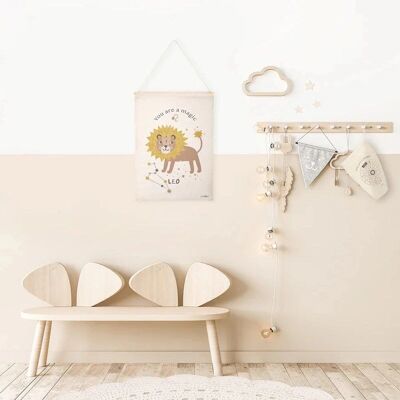 Nattiot Little Leo Décoration murale enfant - Signe du lion - Publicité Nattiot Little Leo Décoration murale enfant - Signe du lion - Publicité