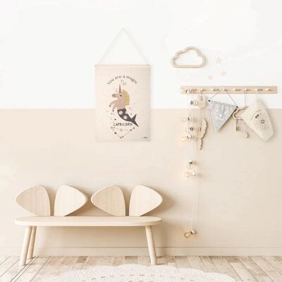 Nattiot Little Capricorn Décoration Murale Enfant Signe du Zodiaque Beige - Décoration chambre bébé - Publicité Nattiot Little Capricorn Décoration Murale Enfant Signe du Zodiaque Beige - Décoration chambre bébé - Publicité