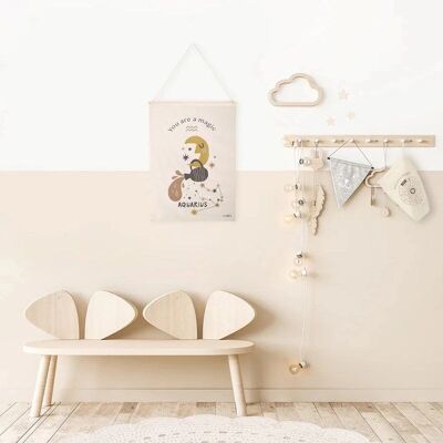 Décoration murale zodiacale Little Aquarius de Nattiot - Chambre d'enfant - Publicité Décoration murale zodiacale Little Aquarius de Nattiot - Chambre d'enfant - Publicité