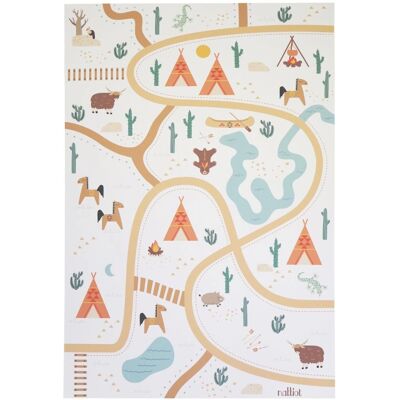 Nattiot Super Western Tapis de Jeu - Tapis en Vinyle Recyclable Nattiot Super Western Tapis de Jeu - Tapis en Vinyle Recyclable
