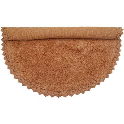 Tapis rond Toffee Perla finition crochet - 110cm Tapis rond Toffee Perla finition crochet - 110cm