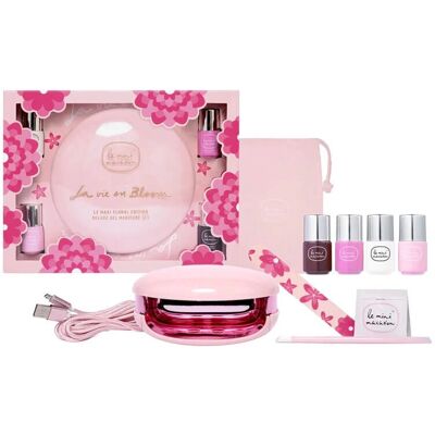 Le Mini Macaron - Le Maxi La Vie En Bloom - Set de Manicura de Gel Deluxe - Rosa - Kit de Manicura Le Mini Macaron - Le Maxi La Vie En Bloom - Set de Manicura de Gel Deluxe - Rosa - Kit de Manicura