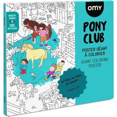 Poster Géant à Colorier Pony Club - Poster, Pony Club, 1m x 0,70m - Publicité Poster Géant à Colorier Pony Club - Poster, Pony Club, 1m x 0,70m - Publicité