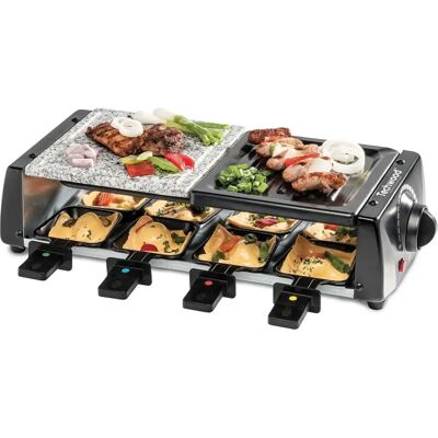 TECHWOOD 1200W Parrilla Raclette para 8 Personas - Versátil y Fácil de Limpiar TECHWOOD 1200W Parrilla Raclette para 8 Personas - Versátil y Fácil de Limpiar