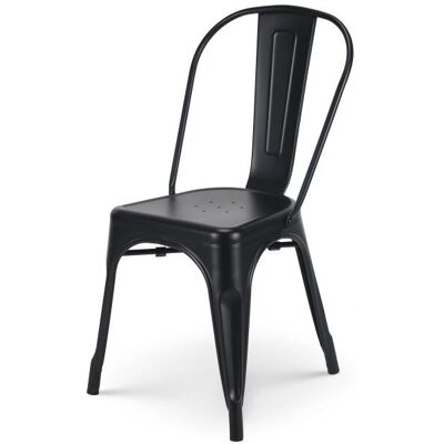 Kosmi - Silla de Metal Negro Industrial Kosmi - Silla de Metal Negro Industrial