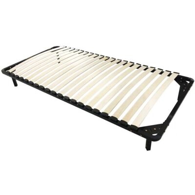 Base de Cama Kosmi 90x190cm - Estructura de Acero, Listones de Madera Base de Cama Kosmi 90x190cm - Estructura de Acero, Listones de Madera