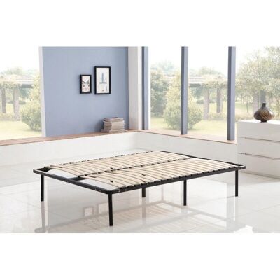 Kosmi - Somier 180x200 - Structure en acier - 40 lattes bois - Bed base - Publicité Kosmi - Somier 180x200 - Structure en acier - 40 lattes bois - Bed base - Publicité