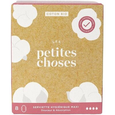 Les Petites Choses Serviettes Hygiéniques en Coton Bio Maxi - Flux Important - Publicité Les Petites Choses Serviettes Hygiéniques en Coton Bio Maxi - Flux Important - Publicité