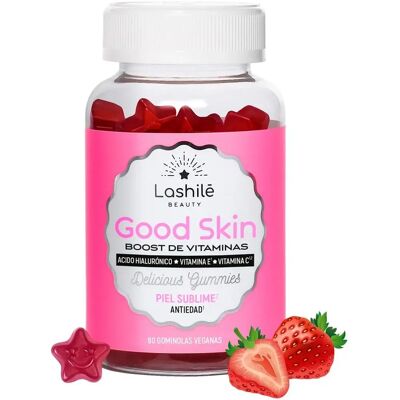 Lashilé Beauty Good Skin Supplément de Vitamines - Collagène & Acide Hyaluronique - Publicité Lashilé Beauty Good Skin Supplément de Vitamines - Collagène & Acide Hyaluronique - Publicité
