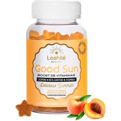 Lashilé Beauty Good Sun Auto-bronzant - 60 Gummies - Publicité Lashilé Beauty Good Sun Auto-bronzant - 60 Gummies - Publicité