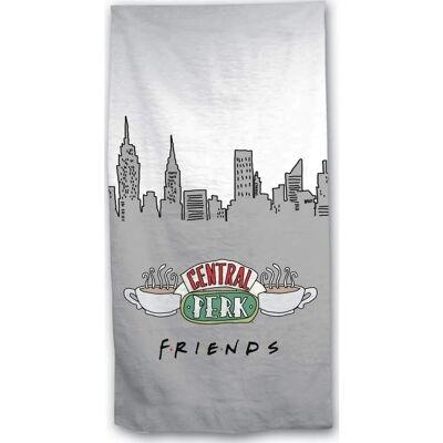 Serviette de plage en microfibre FRIENDS - 70x140 cm - Gris - Publicité Serviette de plage en microfibre FRIENDS - 70x140 cm - Gris - Publicité