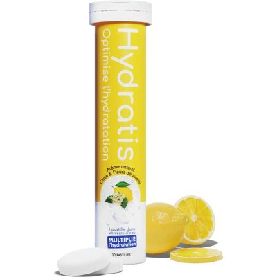 Hydratis Citron & Fleur de Sureau Pastilles Effervescentes - Complément Alimentaire - Publicité Hydratis Citron & Fleur de Sureau Pastilles Effervescentes - Complément Alimentaire - Publicité