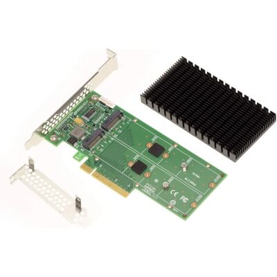 Tarjeta PCIe 3.0 x8 Dual NVMe SSD Kalea-Informatique - M.2 NGFF Bifurcación Tarjeta PCIe 3.0 x8 Dual NVMe SSD Kalea-Informatique - M.2 NGFF Bifurcación