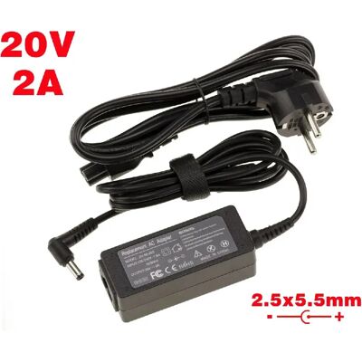 Kalea Informatique Laptop-laddare - 20V 2A - 2,5x5,5mm - Ersättning för LS 0225A2040 Kalea Informatique Laptop-laddare - 20V 2A - 2,5x5,5mm - Ersättning för LS 0225A2040