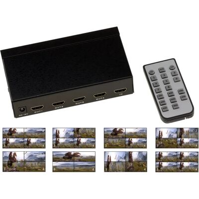 Kalea-Informatique HDMI 1.4 muurverdeler - 4 schermen, 8 combinaties + afstandsbediening Kalea-Informatique HDMI 1.4 muurverdeler - 4 schermen, 8 combinaties + afstandsbediening