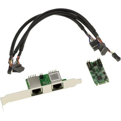 Scheda di Rete M.2 Kalea Informatique Doppio Ethernet Gigabit - Adattatore di Rete Scheda di Rete M.2 Kalea Informatique Doppio Ethernet Gigabit - Adattatore di Rete
