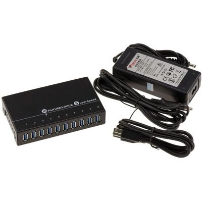 Kalea-Informatique Ipari USB 3.0 Hub 10 Port Kalea-Informatique Ipari USB 3.0 Hub 10 Port
