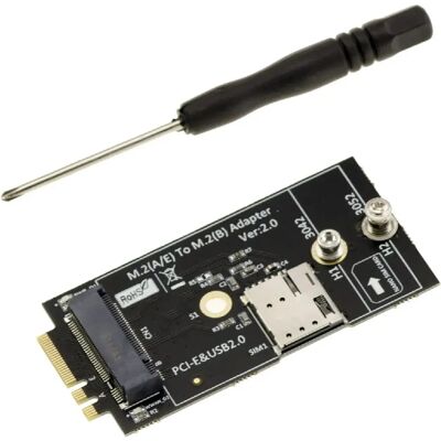 Adaptateur Kalea-Informatique M.2 B Key vers M.2 E Key Nano Sim 3G/4G/5G Wi-Fi - Publicité Adaptateur Kalea-Informatique M.2 B Key vers M.2 E Key Nano Sim 3G/4G/5G Wi-Fi - Publicité