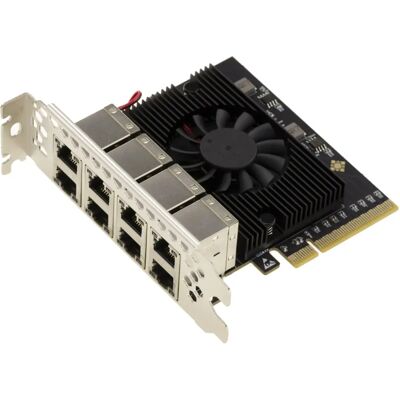 Kalea-Informatique - RTL8111H - 8x RJ45 - PCIe Ethernet-kártya Kalea-Informatique - RTL8111H - 8x RJ45 - PCIe Ethernet-kártya