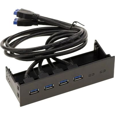 Kalea-Informatique 4-poorts USB 3.0 Voorpaneel voor 5.25" Bay Kalea-Informatique 4-poorts USB 3.0 Voorpaneel voor 5.25" Bay