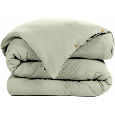 Housse de Couette en Coton Vert Eau - Duvet Cover - Publicité Housse de Couette en Coton Vert Eau - Duvet Cover - Publicité