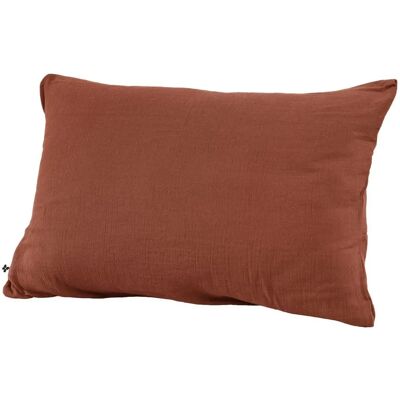 Housse de Coussin Terracotta Orange GAÏA - Housse de coussin - Publicité Housse de Coussin Terracotta Orange GAÏA - Housse de coussin - Publicité