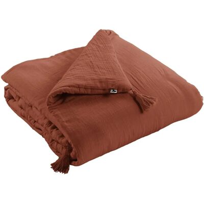 GAÏA Fin de lit 90x200 Terracotta Orange - Publicité GAÏA Fin de lit 90x200 Terracotta Orange - Publicité