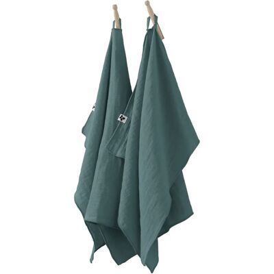 GAÏA Canard Bleu Serviettes - Hand Towels - Publicité GAÏA Canard Bleu Serviettes - Hand Towels - Publicité