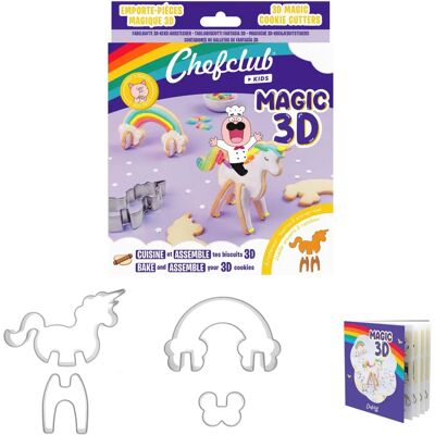 Chefclub Einhorn & Regenbogen Ausstecher - 3D Chefclub Einhorn & Regenbogen Ausstecher - 3D