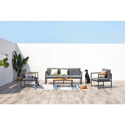 Concept Usine Conjunto de muebles de exterior Tahina - Gris Concept Usine Conjunto de muebles de exterior Tahina - Gris