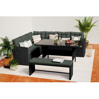 Ensemble de Mobilier de Jardin Concept Usine Moorea - Gris, 8 Places - Publicité Ensemble de Mobilier de Jardin Concept Usine Moorea - Gris, 8 Places - Publicité