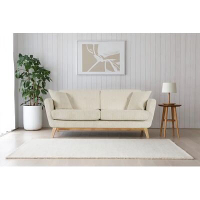 Canapé scandinave beige Concept-usine Hoga - 3 places - Publicité Canapé scandinave beige Concept-usine Hoga - 3 places - Publicité