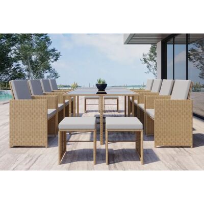 Ensemble de Mobilier d'Extérieur Concept Usine Florida - Naturel/Beige - Publicité Ensemble de Mobilier d'Extérieur Concept Usine Florida - Naturel/Beige - Publicité