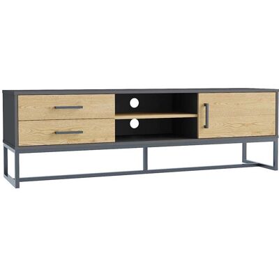 Concept Usine Detroit Mobile TV - Stile Industriale con Spazio di Archiviazione Concept Usine Detroit Mobile TV - Stile Industriale con Spazio di Archiviazione