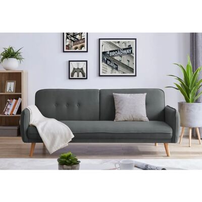Concept Usine Nora Grau Schlafsofa - 3 Sitze Skandinavisch Concept Usine Nora Grau Schlafsofa - 3 Sitze Skandinavisch
