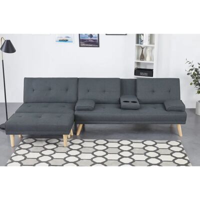 Concept Usine Stockholm Graues Modulares Sofa - 5 Sitze Concept Usine Stockholm Graues Modulares Sofa - 5 Sitze