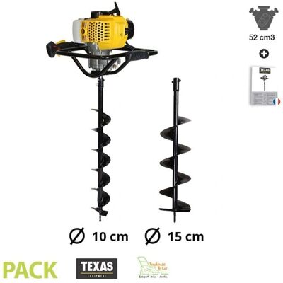 TEXAS - EA5300 - 52cc - 1,9 CV - Gas-powered auger - Publicité TEXAS - EA5300 - 52cc - 1,9 CV - Gas-powered auger - Publicité