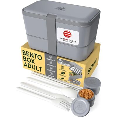 Ensemble de Boîte à Bento Empilable Umami - 1,5L - Lunch Box - Publicité Ensemble de Boîte à Bento Empilable Umami - 1,5L - Lunch Box - Publicité