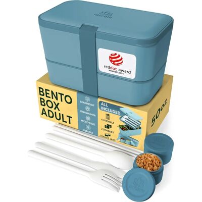 Umami Blauw Model - Opvouwbare Broodtrommel - 150cl Type Umami Blauw Model - Opvouwbare Broodtrommel - 150cl Type