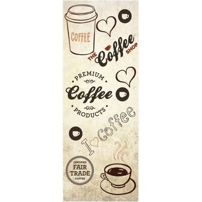 MANI TEXTILE Love Coffee Tappeto antiscivolo per cucina MANI TEXTILE Love Coffee Tappeto antiscivolo per cucina