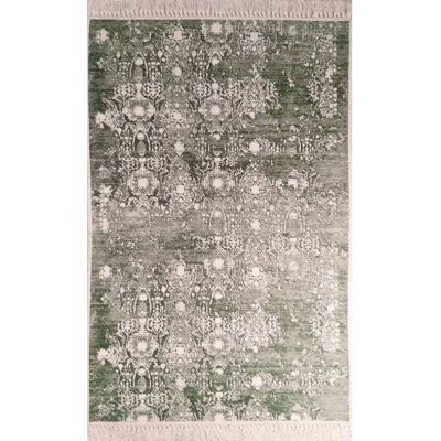Tappeto Medaglione Verde Mani Textile - Tappeto Tappeto Medaglione Verde Mani Textile - Tappeto
