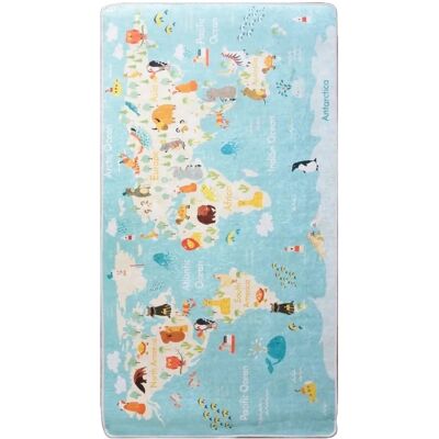 Tappeto per bambini Mani Textile - Blu - 100x160cm - 100x180cm - Tappeto per bambini Tappeto per bambini Mani Textile - Blu - 100x160cm - 100x180cm - Tappeto per bambini