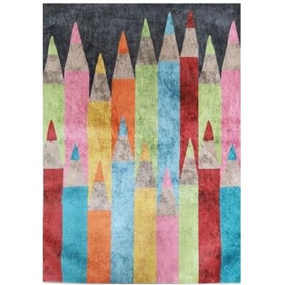 Tappeto per bambini Mani Textile - Multicolore - 80 x 150 cm - Tappeto per bambini Tappeto per bambini Mani Textile - Multicolore - 80 x 150 cm - Tappeto per bambini