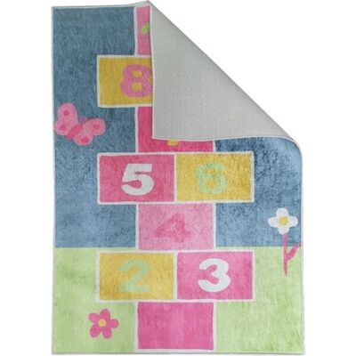 Mani Textile Kinderkleed - Veelkleurig - 80 x 150 cm - Kindervloerkleed Mani Textile Kinderkleed - Veelkleurig - 80 x 150 cm - Kindervloerkleed