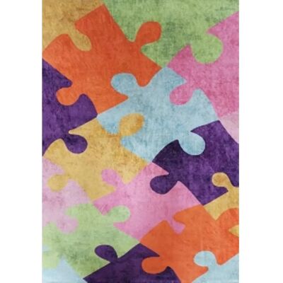 Tappeto per bambini Mani Textile - Multicolore - 80 x 150 cm - Tappeto per bambini Tappeto per bambini Mani Textile - Multicolore - 80 x 150 cm - Tappeto per bambini